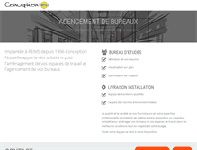 Tablet Screenshot of conception-nouvelle.fr